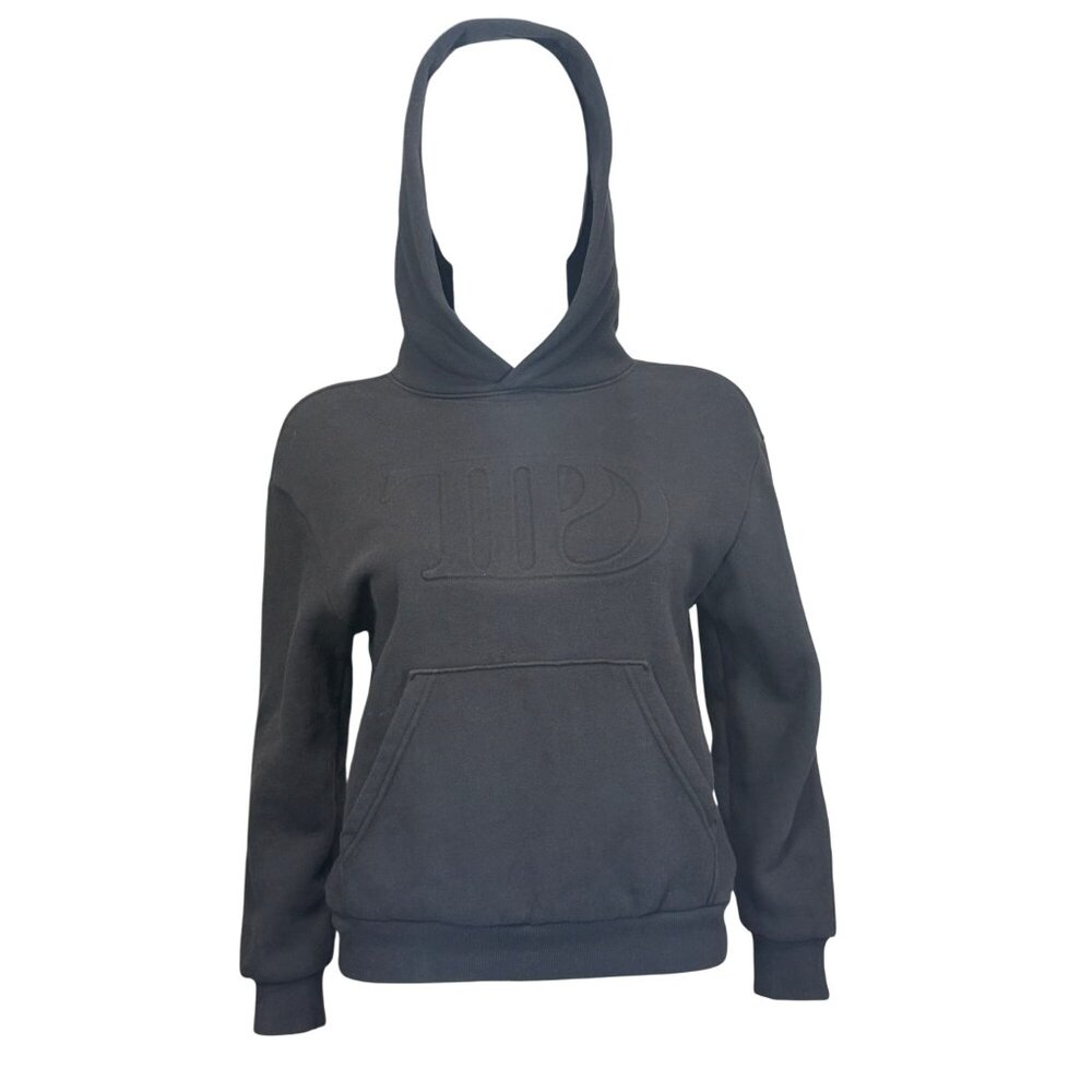 Taylor Swift Hoodie Youth M Black Embossed Cotton Pullover Casual